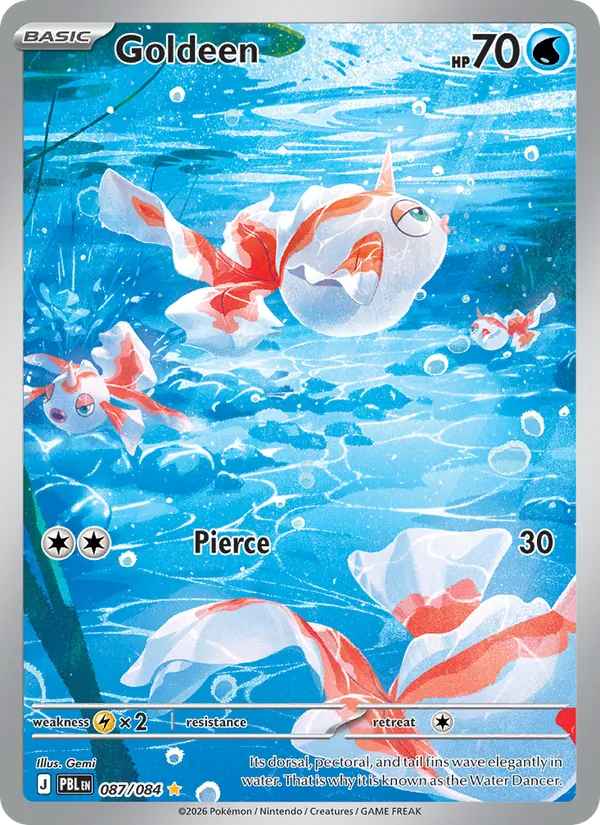Goldeen 087 – Illustration rare – Pitch Black (EN)