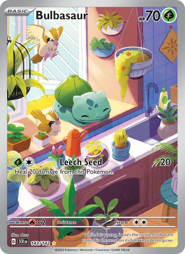 Bulbasaur 143 – Illustration rare – Stellar Crown (EN)