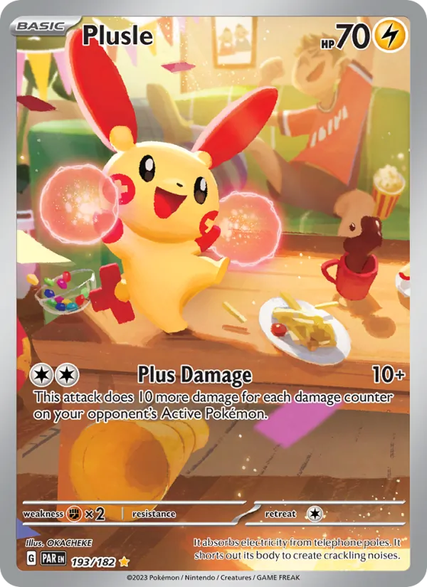 Plusle 193 – Illustration rare – Paradox Rift (EN)
