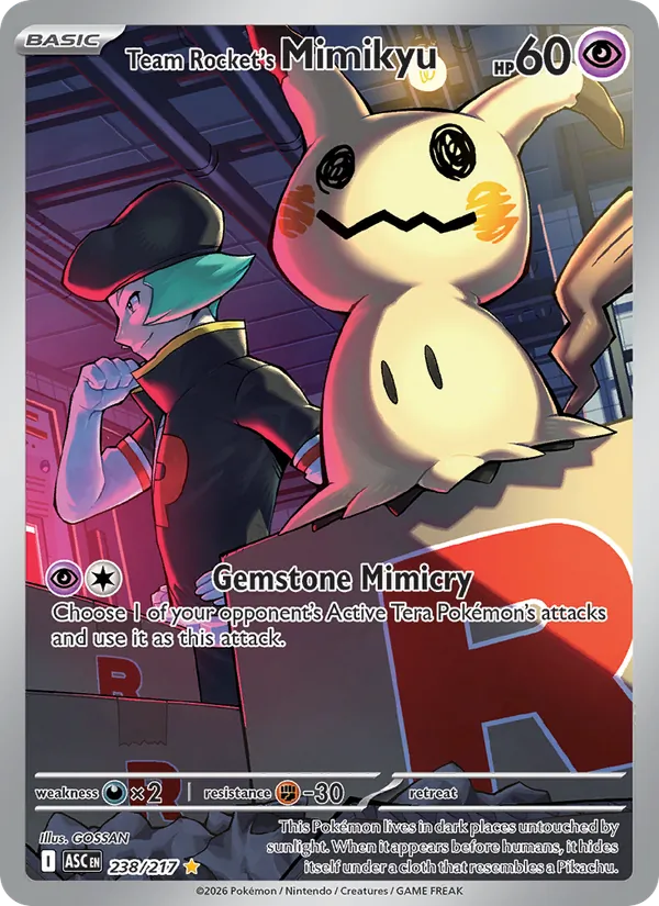 Team Rocket's Mimikyu 238 – Illustration rare – Ascended Heroes (EN)
