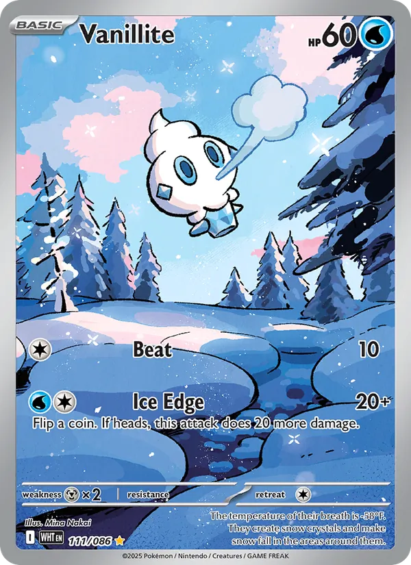 Vanillite 111 – Illustration rare – White Flare (EN)