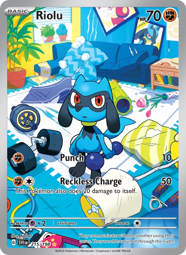 Riolu 215 – Illustration rare – Scarlet & Violet (EN)