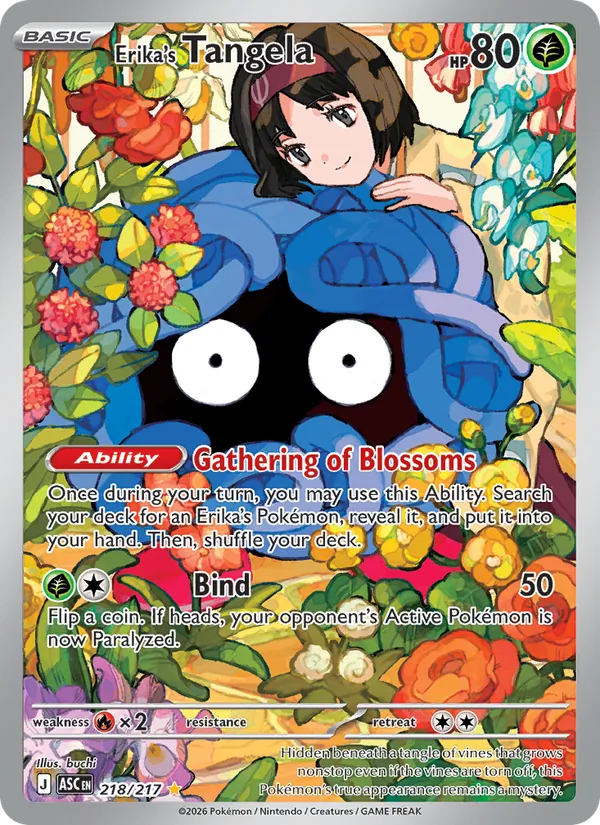 Erika's Tangela 218 – Illustration rare – Ascended Heroes (EN)