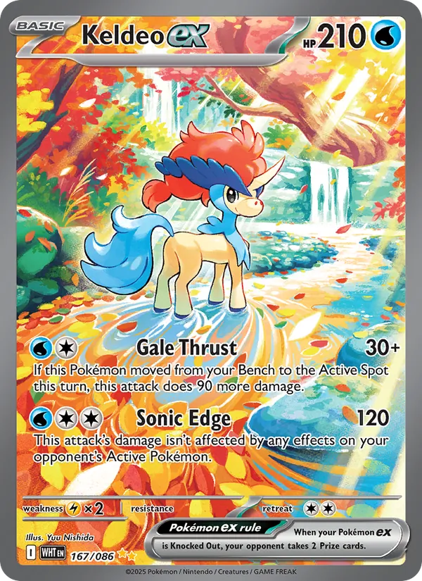 Keldeo ex 167 – Special illustration rare – White Flare (EN)